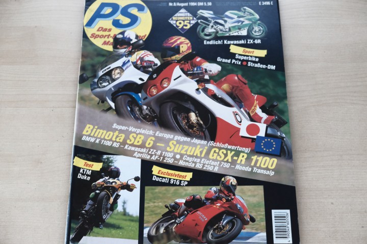 Deckblatt PS Sport Motorrad (08/1994)